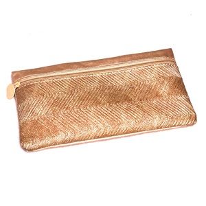 Gold Clutch / Cosmetic Bag